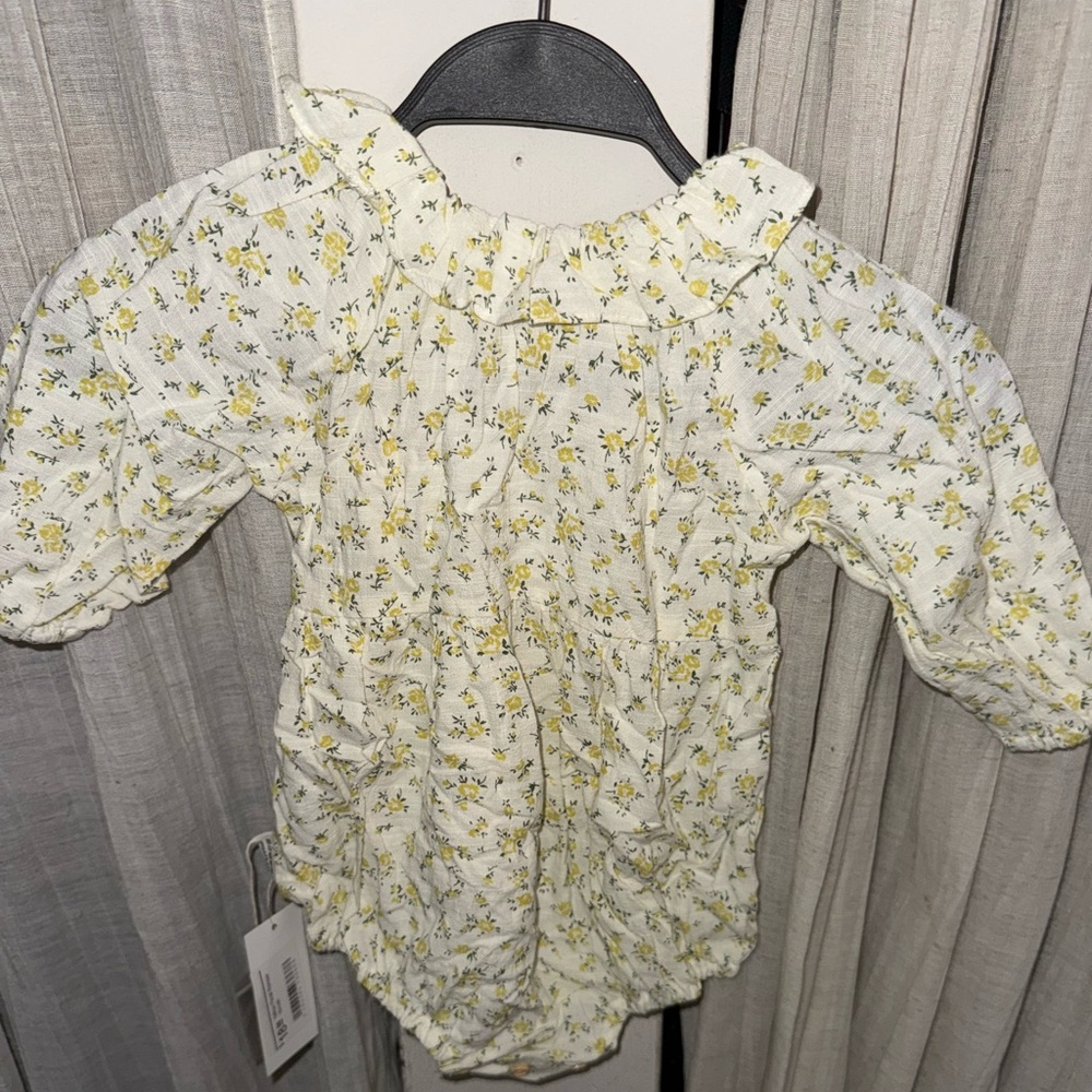 Little Peanut Yellow Floral Romper